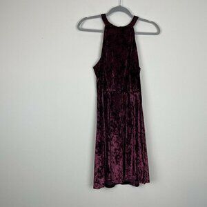 Xhilaration Red Velvet Dress Size Small